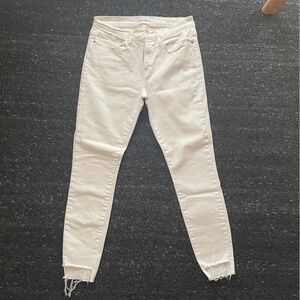 FRAME DENIM Le Skinny de Jeanne raw staggered denim white - Sz. 28
